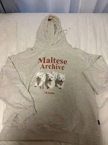 Maltese Archive 후드 부착 맨투맨