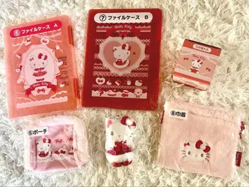 산리오 당첨 복권 헬로키티 마스코트 복조리 여러가지 세트 6점