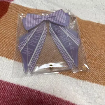 후쿠야 포토 카드 아크릴 프레임 하운드투스 리본 보라색 체인 결품