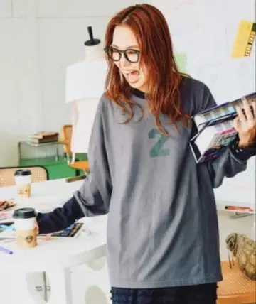 니코앤드 인기 스태프 프로듀스 롱 커프스 T셔츠