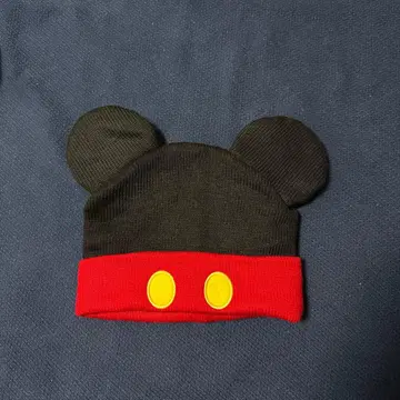 미키마우스 귀달린 니트 모자