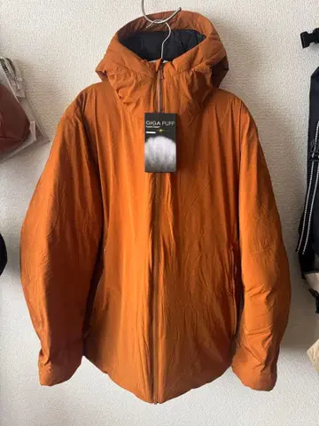 워크맨 workman GIGA PUFF 퓨전 다운 오렌지 LL