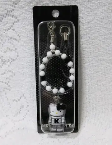 헬로키티 스트랩 모노톤 흑백 2006년 새상품 초레어 레어