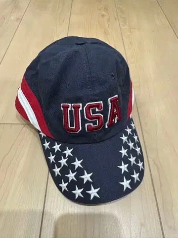 USA 로고 별 패턴 캡