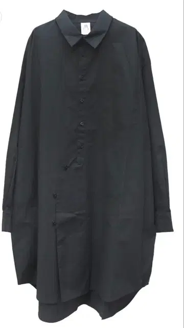 M53. (엠고산) 플라이 롱 셔츠 블랙