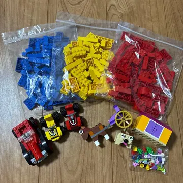LEGO 블록 세트 미니카와 동물 피규어 포함