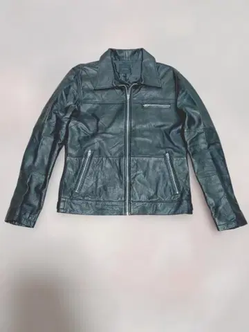 천연 가죽 싱글 라이더 자켓 L 사이즈