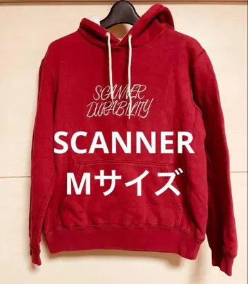 scanner 스캐너 후드 맨투맨 M 사이즈 빨간색 우라하라