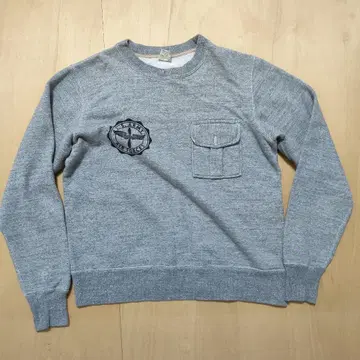 버즈릭슨 멜란지 그레이 M 사이즈 맨투맨 구제 의류