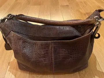 아니아리 aniary 가죽 숄더백 악어 무늬 엠보 딥 퍼플 색상