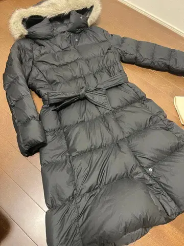 유니클로 후드 부착 다운 자켓 M 블랙