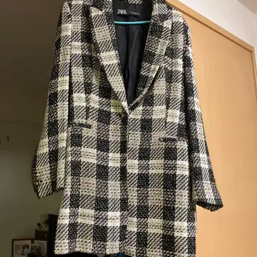 ZARA 체크 무늬 테일러드 자켓 셋업