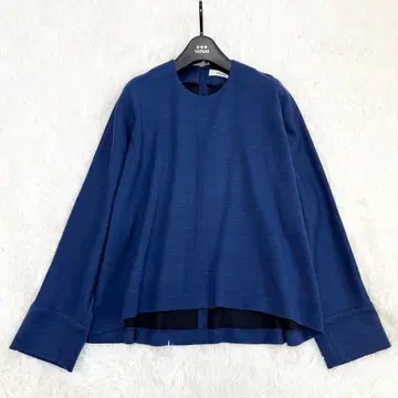 [새상품급] 에부르 블라우스 돌먼 슬리브 울 100 오버 사이즈 M