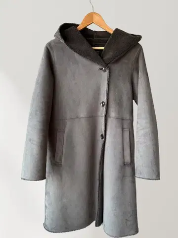 URBAN RESEARCH DOORS 스웨이드풍 코트 블랙 sizeONE