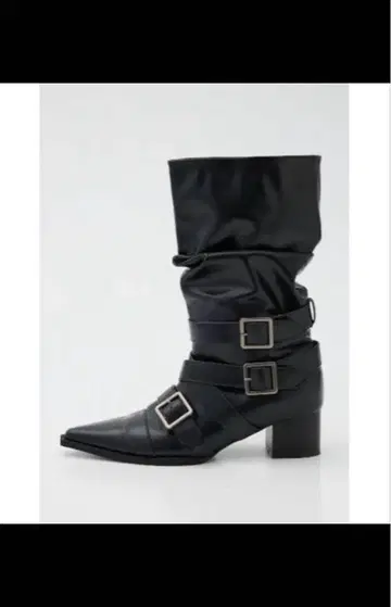 laguagem 버클 포함 블랙 부츠