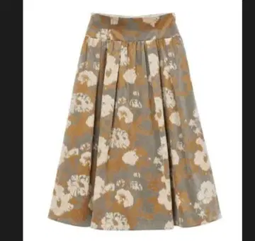 ANAYI 벨벳 부케 코르셋 스커트