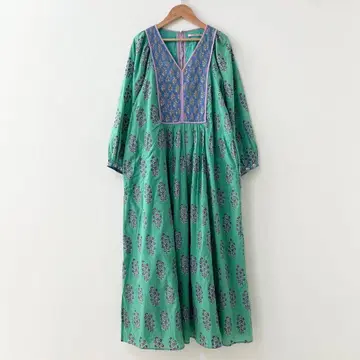 느 뀌떼 빠 에스닉 프린트 원피스 그린 M