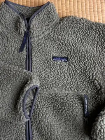 THOUSAND MILE 플리스 자켓 올리브 그린