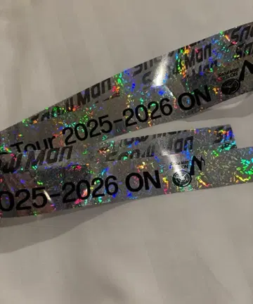 Snow Man 돔 투어 2025-2026 은색 테이프