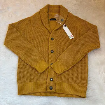 새상품! BARNEYS NEW YORK 머스타드 가디건 S