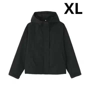 무인양품 발수 UV컷 포켓터블 후드 자켓 다크 네이비