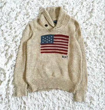 [새상품급] 레어 폴로 바이 랄프로렌 성조기 니트