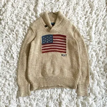 [새상품급] 레어 폴로 바이 랄프로렌 성조기 니트