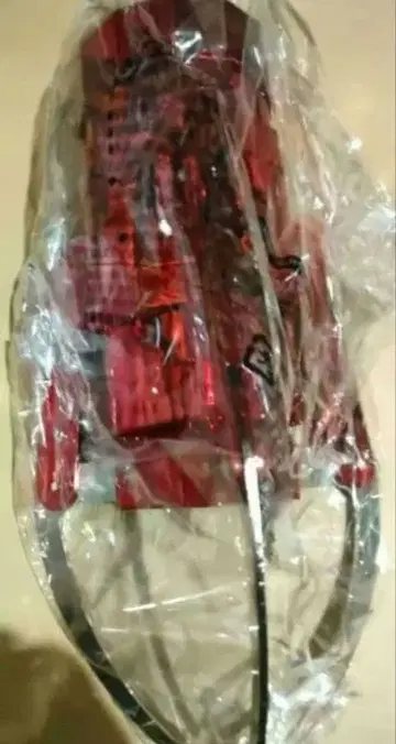 초 BIG! 뽑기 게임 암 키링 메탈릭 레드 28cm