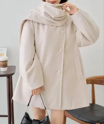 Chico 멜톤 케이프 코트