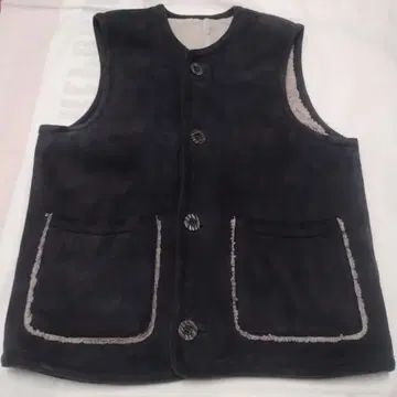 US 구제 의류 UNKNOWN 빈티지 무스탕 베스트 레어 아메카지