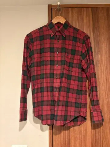 M'GREGOR 빨검 체크 플란넬 셔츠 M