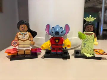Disney LEGO 100 포카혼타스 스티치 티아나 3체 세트