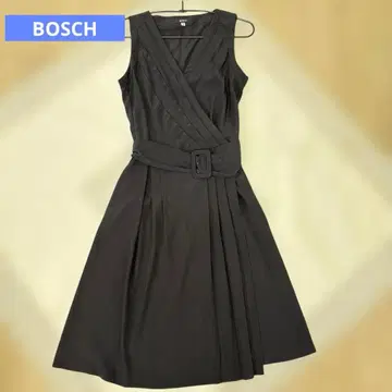 BOSCH 블랙 랩 드레스 허리 벨트 포함