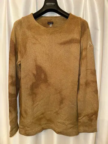 ARMANI JEANS 베이지 니트 긴팔 트레이닝복