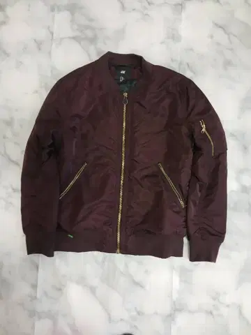 90s H&M 버건디 MA-1 자켓