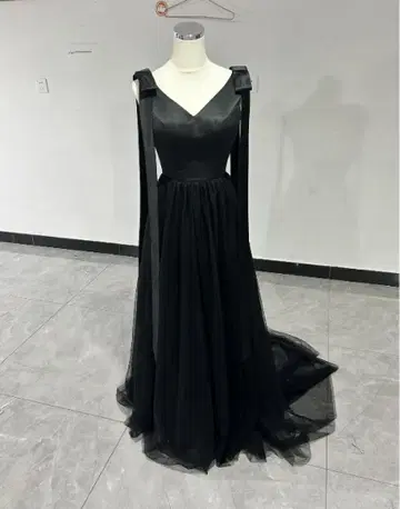 사전 촬영 웨딩 드레스 블랙