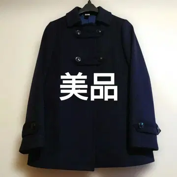 새상품급 레이디루카 네이비 더블 브레스트 울 코트, P코트