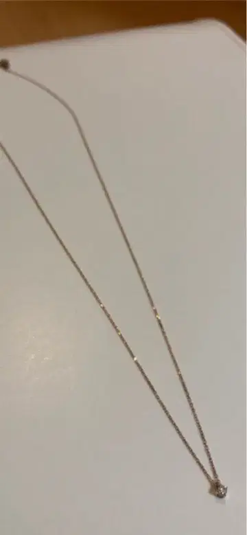 에테 목걸이 핑크 골드 다이아몬드