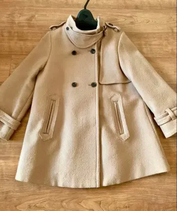 카멜 A라인 코트