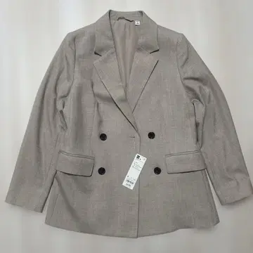 GU 베이지 더블 브레스트 자켓 S 사이즈