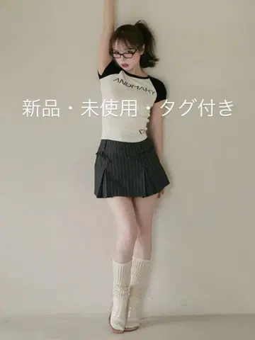 ANDMARY Bibi pleats mini skirt gray S