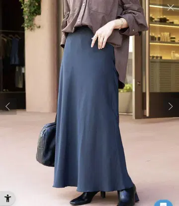 [새상품 택 포함] 큐프라 혼방 바이어스 스커트