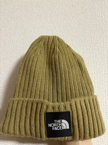 THE NORTH FACE 니트 모자 올리브 그린