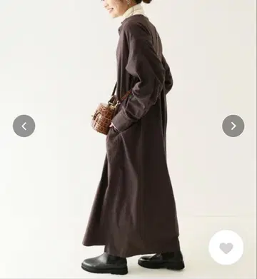 SLOBE IENA 코튼 넬 밴드 카라 셔츠 원피스 새상품 web 한정판