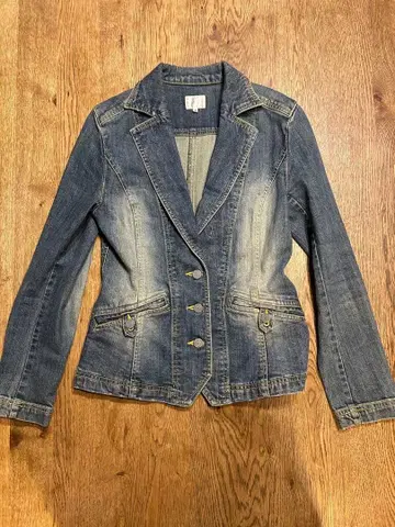 T K 데님 테일러드 자켓