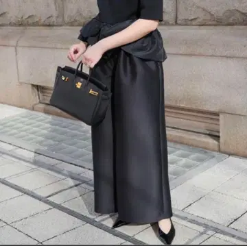 heve 실키 턱 와이드 팬츠 새상품급