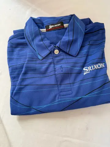 Srixon Z STAR 파랑 스트라이프 피케 셔츠