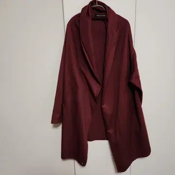 미즈이로 인디 버건디 롱 코트