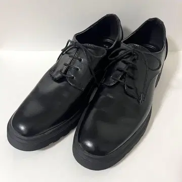 새상품급 ZARA / 레이스업 로퍼 37 블랙