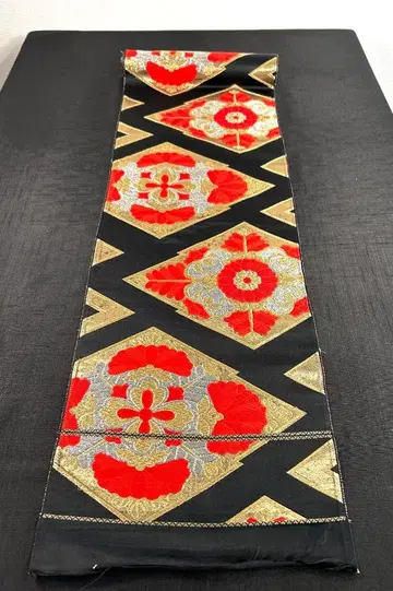 252cm! 옷감 후쿠로 오비 순수 실크 리메이크용